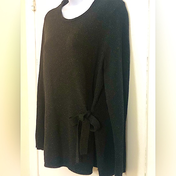 J.Jill Cotton Silk Side Tie Detail Sweater Woman’s Medium Petite - Picture 14 of 14